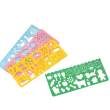 Load image into Gallery viewer, 3Pcs Children's Drawing Template Plastic Ruler Learning Educational Toys Magic Board Kids Crafts and Arts Child Manual Activity
