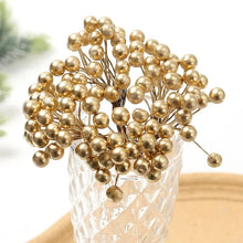 Load image into Gallery viewer, 50Heads Artificial Berry Fake Flowers Christmas Decoration Xmas Tree Ornaments Foam Berry For Home Decor DIY Garland Accessories
