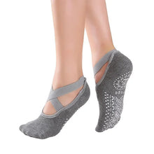 Load image into Gallery viewer, Women Yoga Socks Anti Slip Bandage Sports Ladies Girls Ballet Socks Dance Sock Slippers Yoga Socks Non Slip Acupressure Mat
