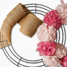 Load image into Gallery viewer, 1Pcs 20-40cm Metal Round Hoop DIY Christmas Decoration Wire Wreath Frame Wall Hanging For Wedding Valentine Decorations
