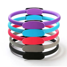 Load image into Gallery viewer, Yoga Fitness Ring Circle Pilates Women Girl Exercise Home Resistance Elasticity Yoga Ring Circle Gym Workout Pilates Accessories
