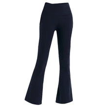Load image into Gallery viewer, YOGA Womens High Waist Flare Pants  Wide Leg Bootcut Yoga Pants with Pocket Soft Lounge Casual
