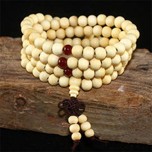 Load image into Gallery viewer, Natural Sandalwood Bracelet Men Buddhist Buddha Meditation Bead Bracelet For Women Prayer 108 Beads Rosary Hanging Decoration
