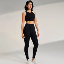 Load image into Gallery viewer, Yoga Clothing Set Women's High Waisted Leggings and Top Two Piece Seamless Fitness Exercise Clothing Fitness Workout Underwear
