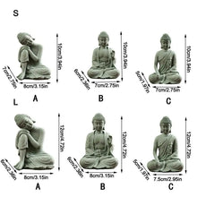 Load image into Gallery viewer, Sandstone Buddha Fish Tank Decoration Meditation Buddha Craft Buddha Zen Sculpture Micro Landscape Fish Tank Statue
