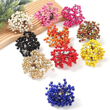 Load image into Gallery viewer, 50Heads Artificial Berry Fake Flowers Christmas Decoration Xmas Tree Ornaments Foam Berry For Home Decor DIY Garland Accessories
