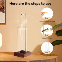 Load image into Gallery viewer, Incense Holder,Incense Holder For Sticks,Removable Glass Ash Catcher, Mess-Free Incense Burner,Meditation,Yoga,Spa
