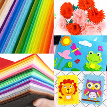 Load image into Gallery viewer, 40Pcs Nonwoven Felt Fabric Needlework Patchwork Cloth Bundle For Kids Scrapbooking Doll DIY Quilting Sheet Sewing Crafts 10x10cm
