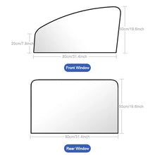Load image into Gallery viewer, SEAMETAL 2Pcs Car Side Window Sun Shade Magnet Privacy Curtains UV Reflection Anti Glare UV Block Sunshade for Front/Back Window
