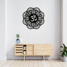 Load image into Gallery viewer, Yoga Metal Wall Hanging, Metal Wall Decoration, Mandala Metal Wall Art, Meditation, Spiritual Energy Hanging Decoration
