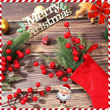 Load image into Gallery viewer, Christmas Decoration Pine Needles Berry Xmas Tree Ornaments for Home Navidad New Year Decor DIY Handmade Wreath Gift Accessories
