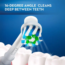 Load image into Gallery viewer, Oral B Vitality Cross Action Electric Toothbrush Rechargeable With 2 Minutes Timer Rotation Clean White Teeth Black/White Brush
