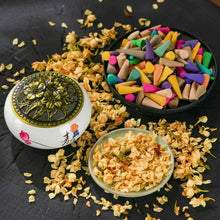 Load image into Gallery viewer, 60pcs/Bag Incense Cones Scented Anxiety Relief Fragrance Incense Cones Natural Scents Cones For Meditation Relaxation Mix Colour
