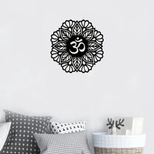Load image into Gallery viewer, Yoga Metal Wall Hanging, Metal Wall Decoration, Mandala Metal Wall Art, Meditation, Spiritual Energy Hanging Decoration
