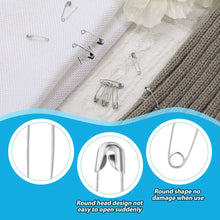 Load image into Gallery viewer, 260Pcs Safety Pins Assorted Size Large Safety Pins and Small Safety Pins for Clothes Sewing
