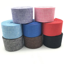Load image into Gallery viewer, 10M DIY Rustic Jute Ribbon Colorful Woven Linen Ribbon Burlap Hemp Fabric Hessian Hemp Cloth Christmas Wedding Decor linen rolls
