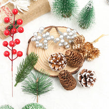 Load image into Gallery viewer, Christmas Decoration Pine Needles Berry Xmas Tree Ornaments for Home Navidad New Year Decor DIY Handmade Wreath Gift Accessories
