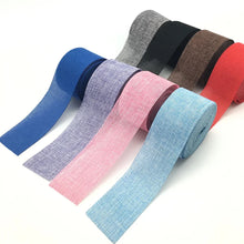 Load image into Gallery viewer, 10M DIY Rustic Jute Ribbon Colorful Woven Linen Ribbon Burlap Hemp Fabric Hessian Hemp Cloth Christmas Wedding Decor linen rolls
