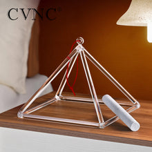 Load image into Gallery viewer, CVNC Crystal Singing Bowl Pyramid 8"or 9" Chakra Quartz High Quality for Relaxation Sound Meditation
