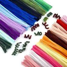 Load image into Gallery viewer, Plush Stick 100pcs Twisting Bar Chenille Stems Wire Pipe Kids Toys DIY Strips Creative Hobby Material Stem Iron Felt Wires
