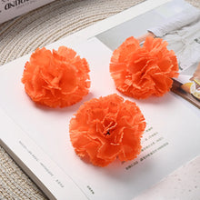 Load image into Gallery viewer, 50Pcs Marigold Artificial Flower for Diwali Home Decor DIY Wreath Garland Craft Wedding Party Decoration
