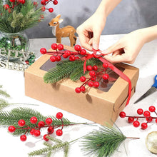 Load image into Gallery viewer, Christmas Decoration Pine Needles Berry Xmas Tree Ornaments for Home Navidad New Year Decor DIY Handmade Wreath Gift Accessories
