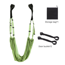 Load image into Gallery viewer, Aerial Yoga Strap Pull Rope Woman Hammock Stretch Leg Splits Trainer Female Gym Belt Aerial Hammock Swing Stretching Inversion
