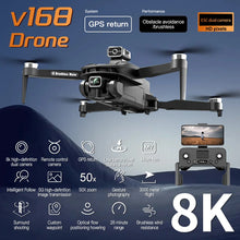Load image into Gallery viewer, For Xiaomi V168 Drone 8K 5G GPS Professional HD Aerial Photography Dual-Camera Omnidirectional Obstacle Avoidance Drone Original
