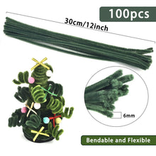 Load image into Gallery viewer, Plush Stick 100pcs Twisting Bar Chenille Stems Wire Pipe Kids Toys DIY Strips Creative Hobby Material Stem Iron Felt Wires
