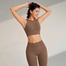 Load image into Gallery viewer, Yoga Clothing Set Women's High Waisted Leggings and Top Two Piece Seamless Fitness Exercise Clothing Fitness Workout Underwear
