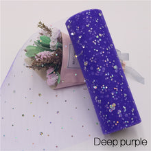 Load image into Gallery viewer, Baby Shower Glitter Sequin Tulle Roll 10 yard 15cm Spool Tutu Wedding Decoration Organza
