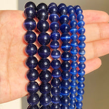 Load image into Gallery viewer, 6-8-10-12 mm Natural Stone Pink White Moonstone Cat Eye Beads For Jewelry Making Smooth Loose Spacer Beads Opal Diy Charm Bracelets Necklace
