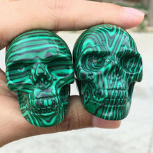 Load image into Gallery viewer, Raw Natural Amethyst Rose Quartz Crystal Skull Carved Sculpture Healing Chakra Rock Stone Skeleton
