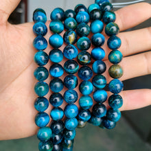 Load image into Gallery viewer, 4/10mm Natural Stone Beads Tiger Eye Amazonite Rose quartz Turquoises Obsidian Agates Beads For Jewelry Making DIY Bracelet
