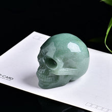 Load image into Gallery viewer, Raw Natural Amethyst Rose Quartz Crystal Skull Carved Sculpture Healing Chakra Rock Stone Skeleton
