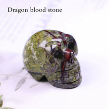 Load image into Gallery viewer, Raw Natural Amethyst Rose Quartz Crystal Skull Carved Sculpture Healing Chakra Rock Stone Skeleton
