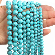 Load image into Gallery viewer, 4/10mm Natural Stone Beads Tiger Eye Amazonite Rose quartz Turquoises Obsidian Agates Beads For Jewelry Making DIY Bracelet

