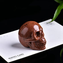 Load image into Gallery viewer, Raw Natural Amethyst Rose Quartz Crystal Skull Carved Sculpture Healing Chakra Rock Stone Skeleton
