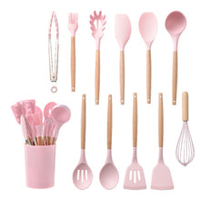 Load image into Gallery viewer, Silicone Kitchenware Cooking Utensils Set

