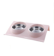 Load image into Gallery viewer, Kitten Dual Use Pet Bowl Food Class Plastic Stainless
