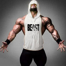 Load image into Gallery viewer, Brand Gym Clothing Fitness Men Cotton Tank top With Hooded Men's
