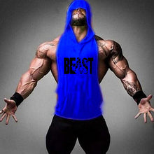 Load image into Gallery viewer, Brand Gym Clothing Fitness Men Cotton Tank top With Hooded Men's
