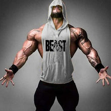 Load image into Gallery viewer, Brand Gym Clothing Fitness Men Cotton Tank top With Hooded Men's
