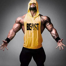 Load image into Gallery viewer, Brand Gym Clothing Fitness Men Cotton Tank top With Hooded Men's
