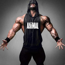 Load image into Gallery viewer, Brand Gym Clothing Fitness Men Cotton Tank top With Hooded Men's
