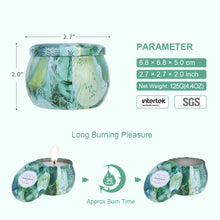 Load image into Gallery viewer, Scented Candles Set Natural Soy Wax Candles 4 Essential Oil Fragrances Aromatherapy
