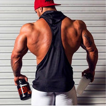 Load image into Gallery viewer, Brand Gym Clothing Fitness Men Cotton Tank top With Hooded Men's
